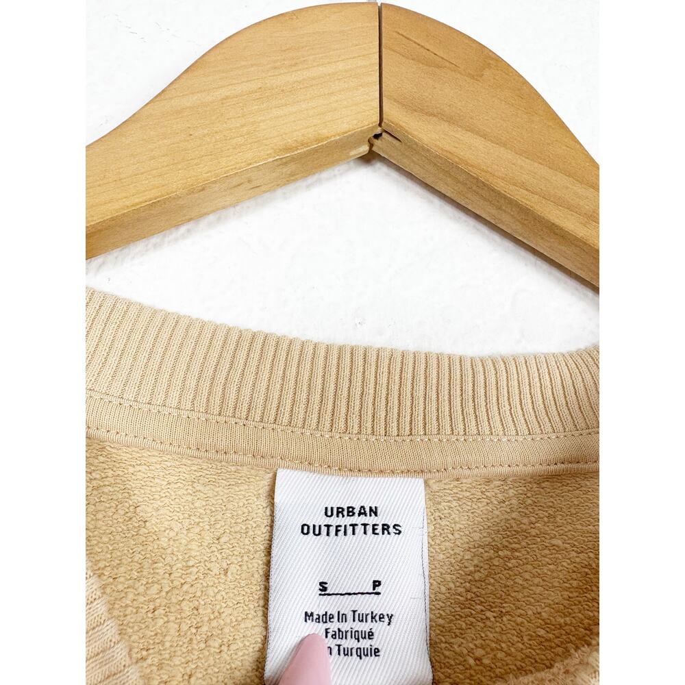Urban Outfitters Crater Lake Overdyed Crew Neck Sweatshirt Small Yellow Oregon - Picture 5 of 15